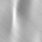 Brushed steel metallic plate