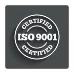 ISO 9001 certified sign